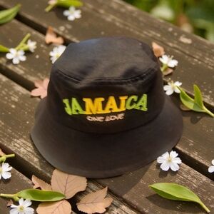 Men's Or Women's Black Bucket Hat One love